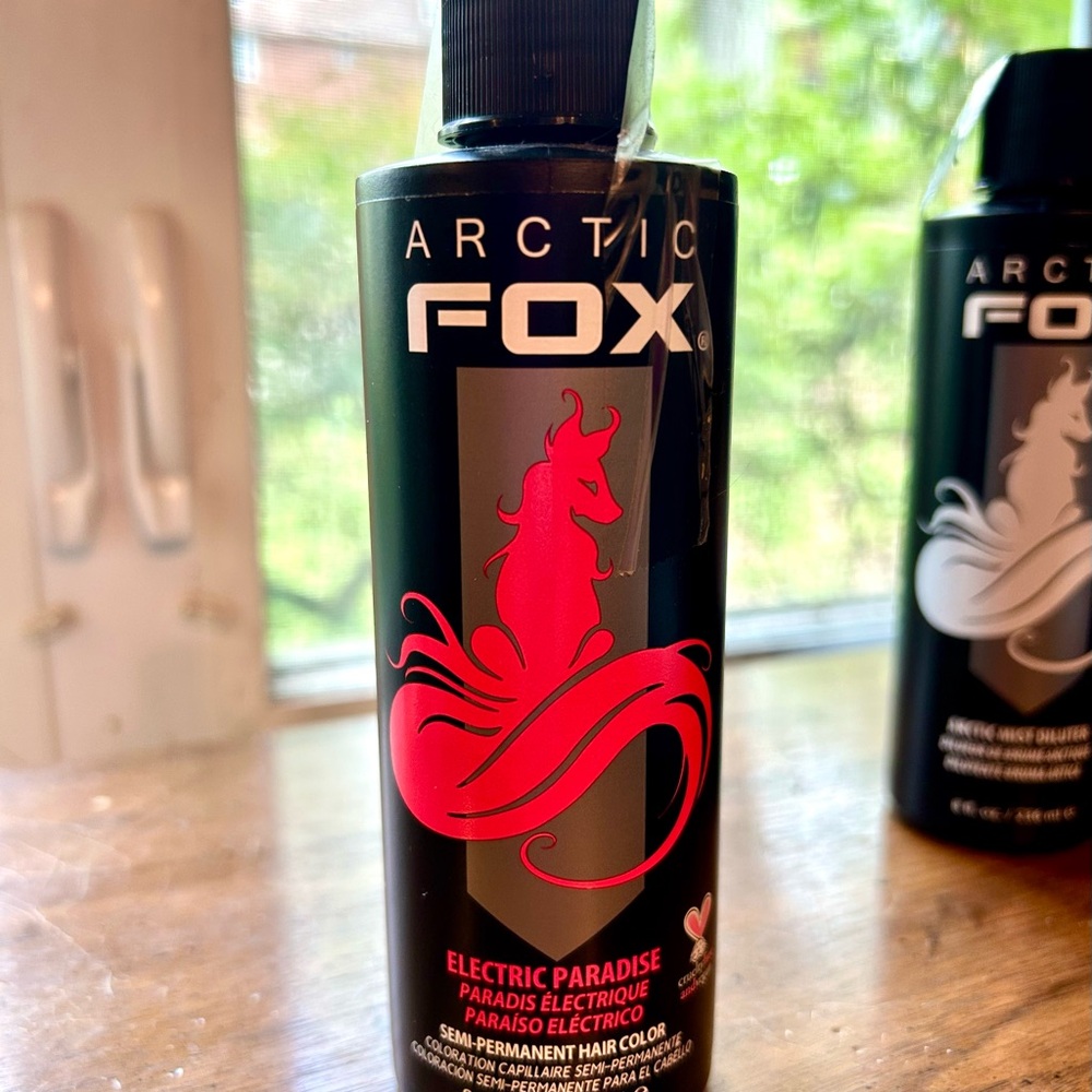 Arctic Fox Electric Paradise hair dye (UV-reactive pink) - 8 oz. sealed bottle